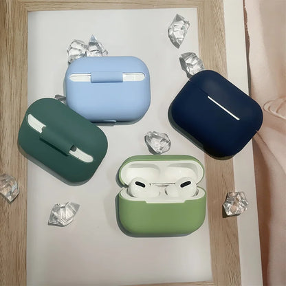 Solid Color Case For Apple Airpods Pro 2 Protective Cover