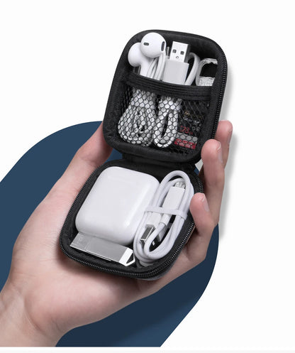 Luxury Storage Case Bag for Airpods Charger Cable