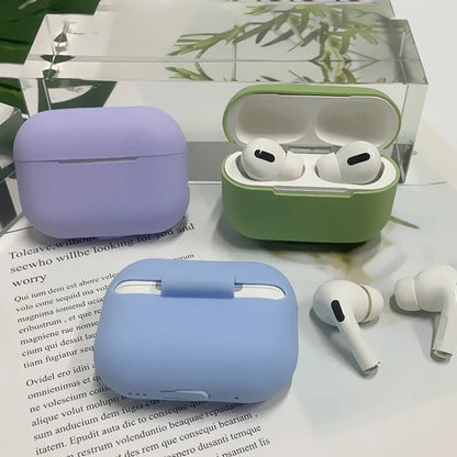 Solid Color Case For Apple Airpods Pro 2 Protective Cover