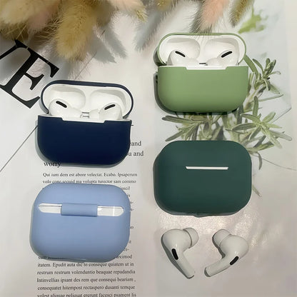 Solid Color Case For Apple Airpods Pro 2 Protective Cover