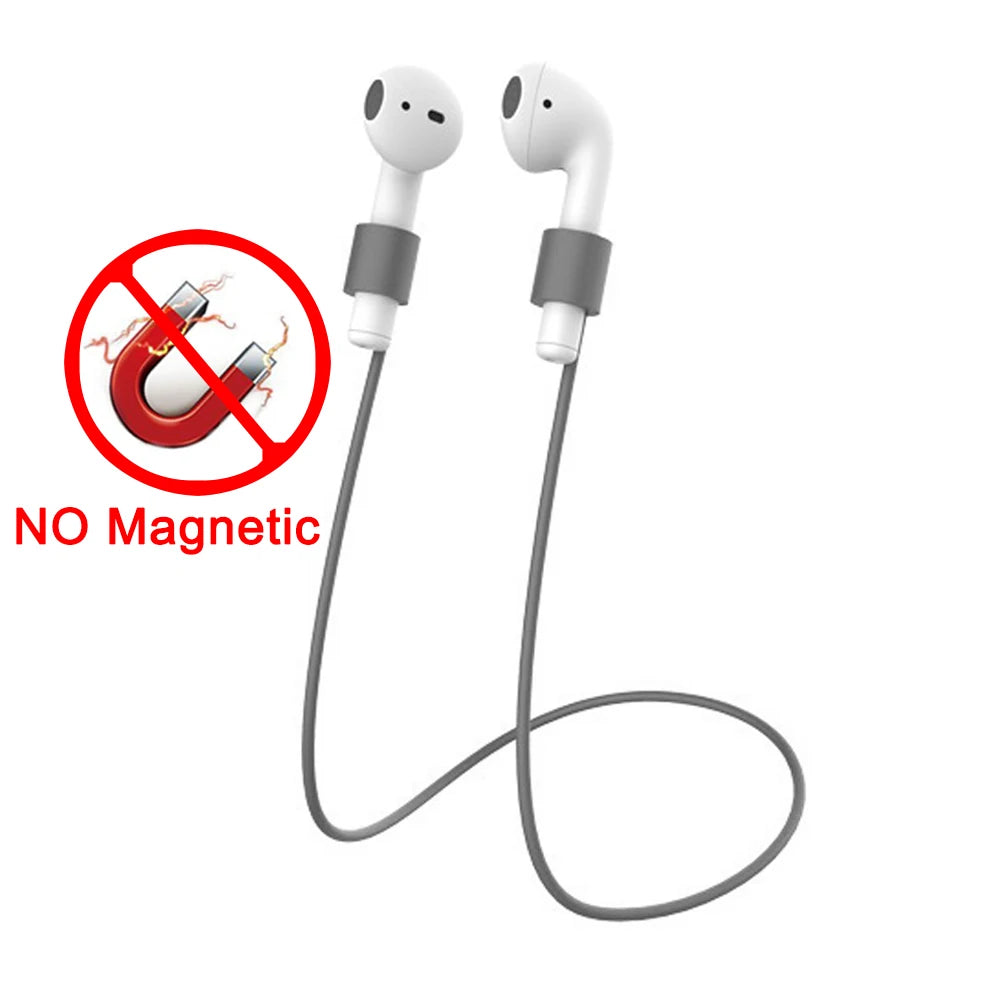 Soft Silicone Anti Lost Magnetic Rope Earphones for Apple Airpods